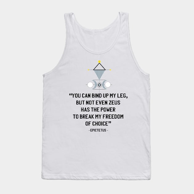 Stoics Quote from Epictetus Tank Top by emma17